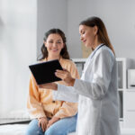 female doctor with patient